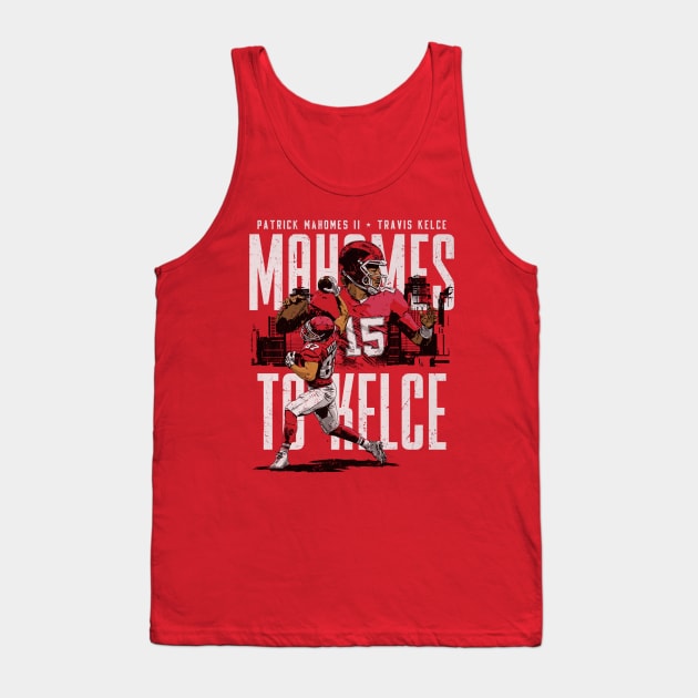 Travis Kelce & Patrick Mahomes Kansas City Connection Tank Top by Chunta_Design